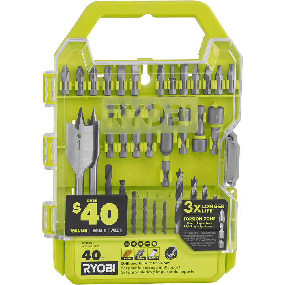 40 PC. Drill and Impact Drive Set