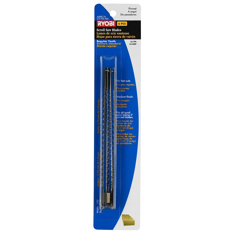 6 PC. Scroll Saw Blades