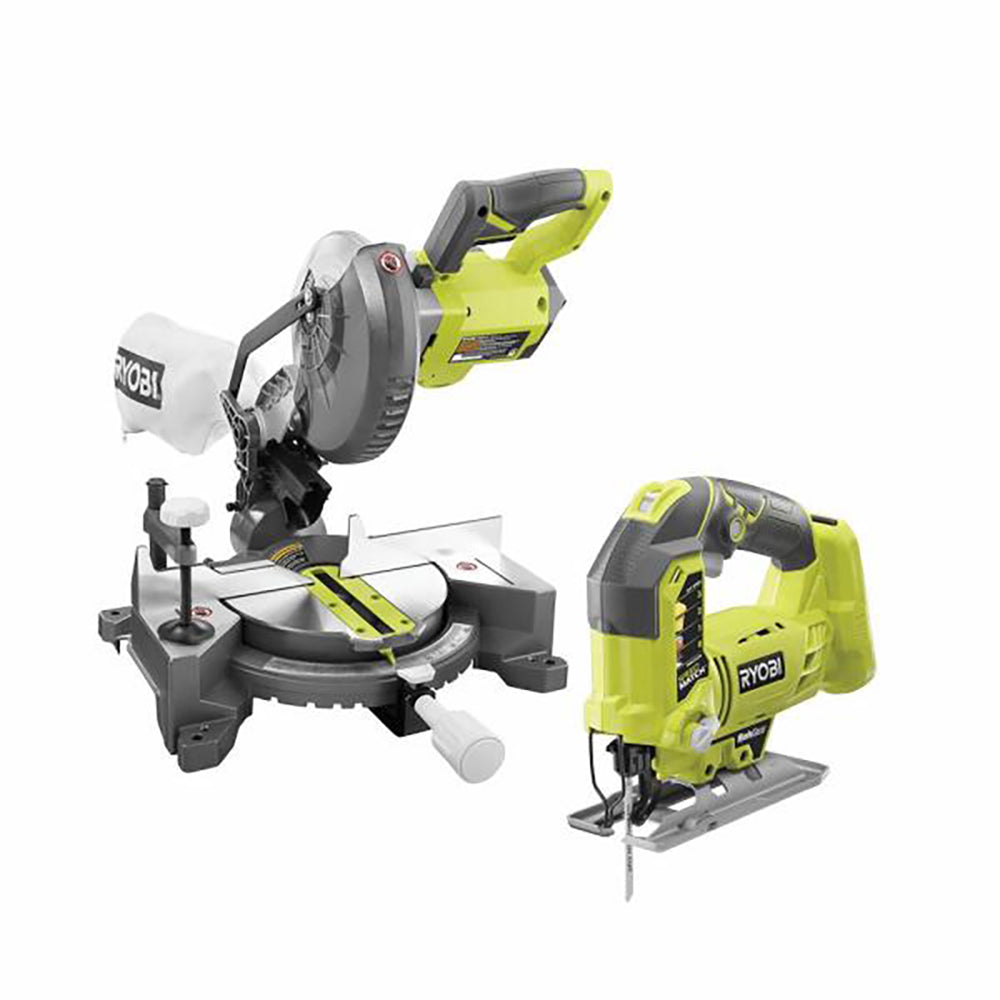 18V ONE+ 7-1/4" Miter Saw & Orbital Jig Saw