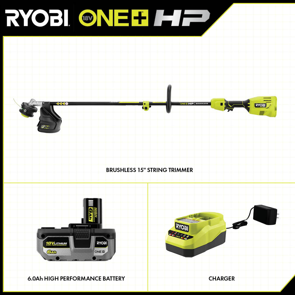 18V ONE+ HP 15" Attachment Capable String Trimmer Kit