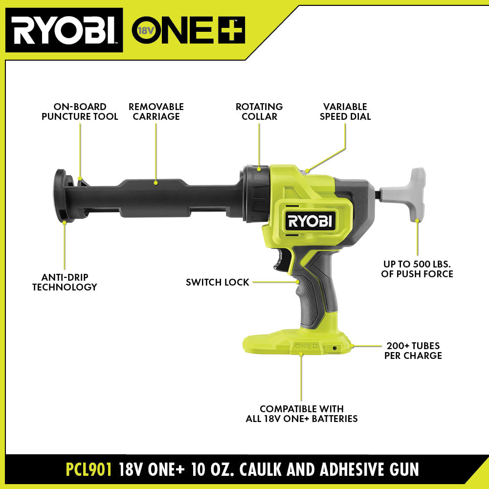 18V ONE+ 10 oz. Caulk and Adhesive Gun