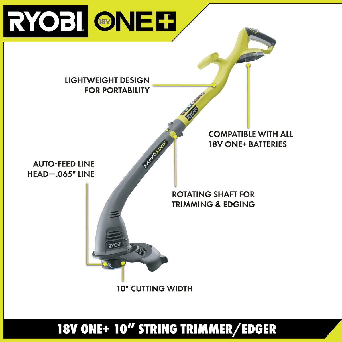 18V ONE+ String Trimmer/Edger Kit