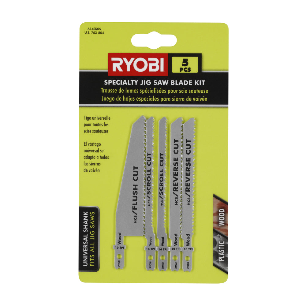 5 PC. Specialty Jig Saw Blade Kit