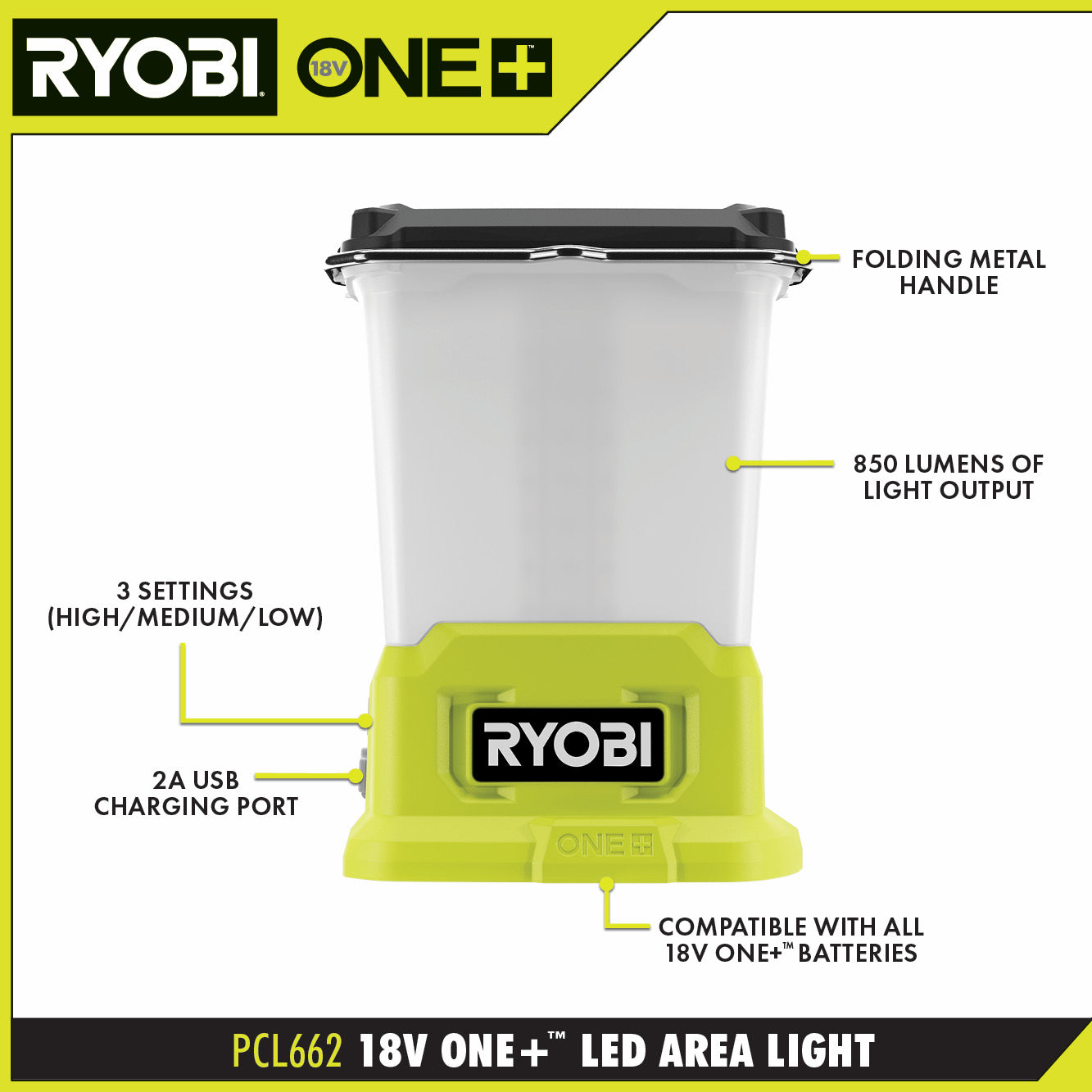 18V ONE+ LED Area Light