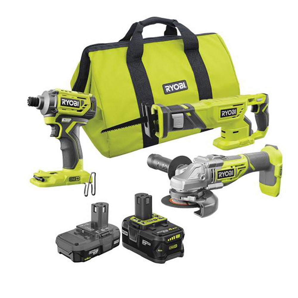 18V ONE+ Brushless 3-Tool Combo Kit with One 4.0 Ah Battery, One 1.5 Ah Battery, 18V Charger, and Bag