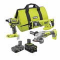18V ONE+ Brushless 3-Tool Combo Kit with One 4.0 Ah Battery, One 1.5 Ah Battery, 18V Charger, and Bag