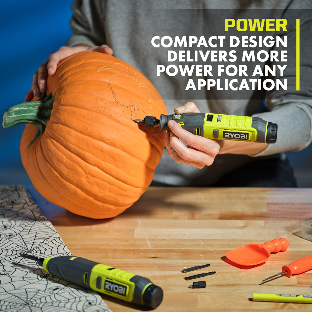 USB Lithium 2-Tool Combo Kit with Pumpkin Carving Tools