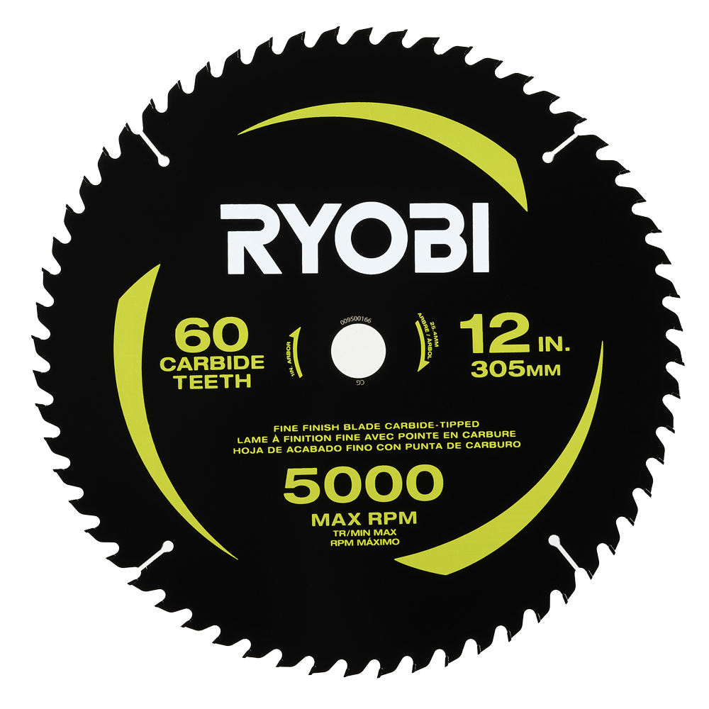 12" 60 Carbide Teeth Thin Kerf Miter Saw Blade