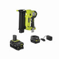 18V ONE+ AirStrike 18-Gauge Brad Nailer with Sample Nails, (1) 4.0 Ah Battery and Charger