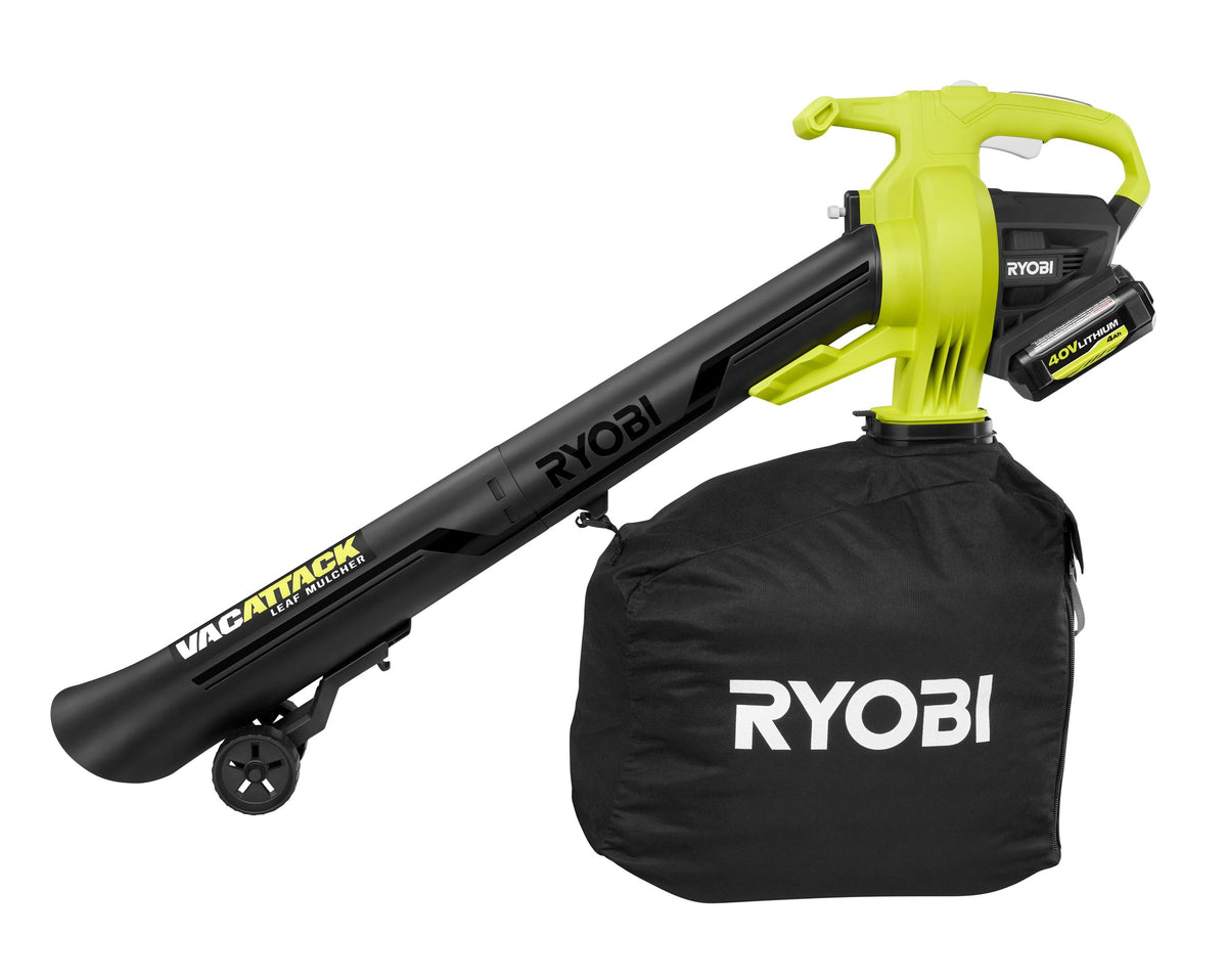 40V VAC ATTACK Leaf Vacuum/Mulcher Kit