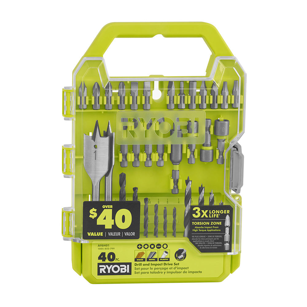 40 PC. Drill and Impact Drive Set