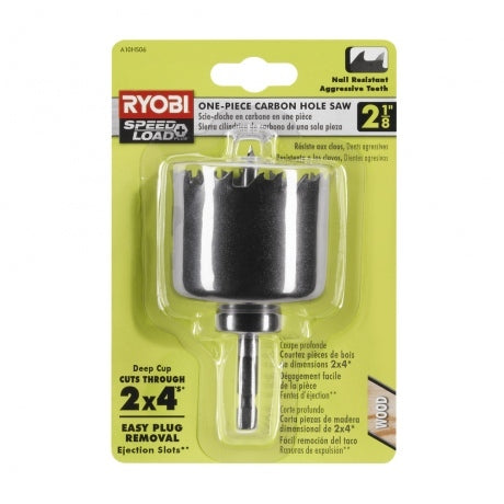 RYOBI 2-1/8 One Piece Carbon Hole Saw