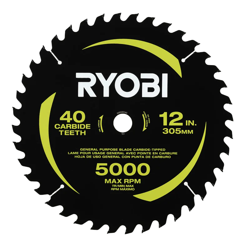 12" 40 Carbide Teeth Thin Kerf Miter Saw Blade