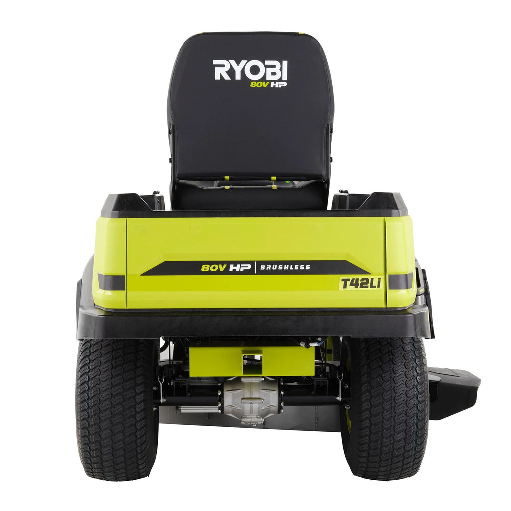 80V HP Brushless 42" Battery Cordless Electric Riding Lawn Tractor Kit