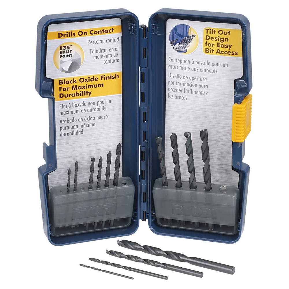 14 PC. Black Oxide Drill Bit Set