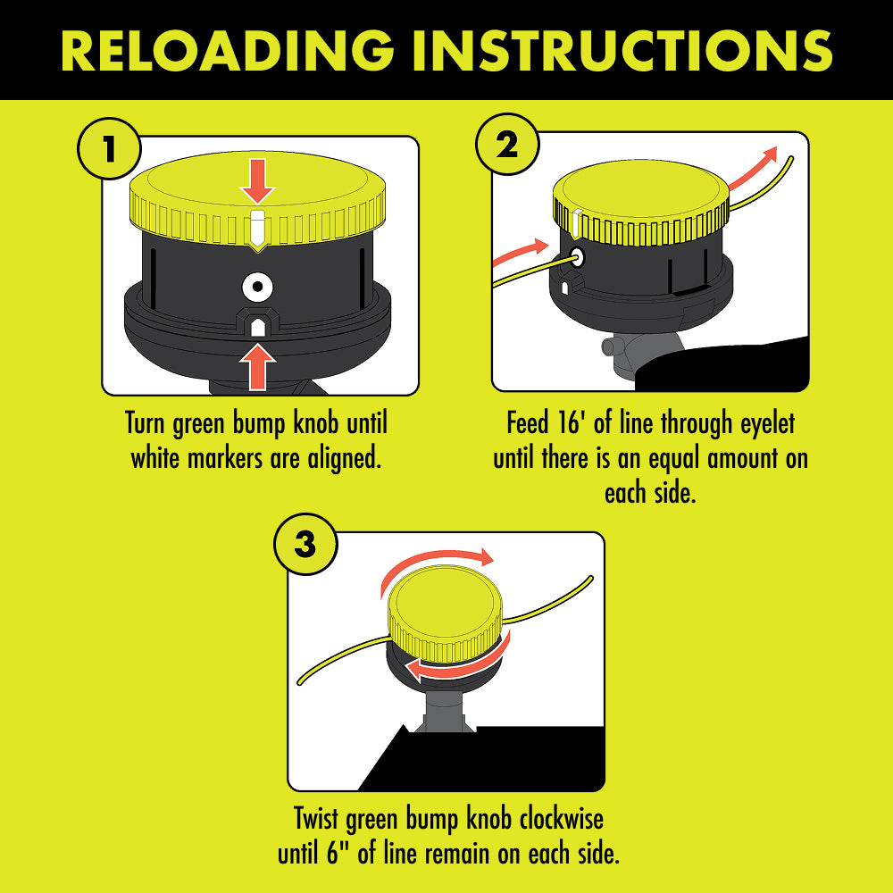 REEL EASY+ Bump Feed Trimmer Head