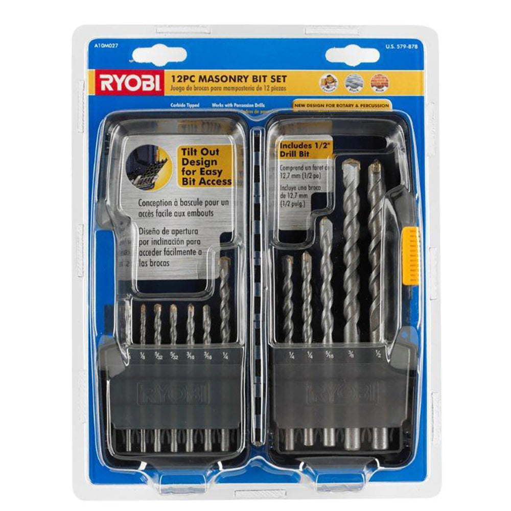 12 PC. Masonry Bit Set