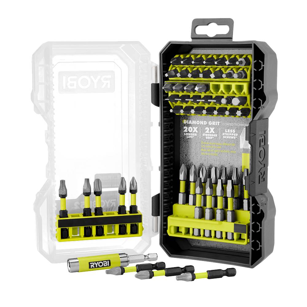 52 PC. Impact Driving Set with DIAMOND GRIT Bits