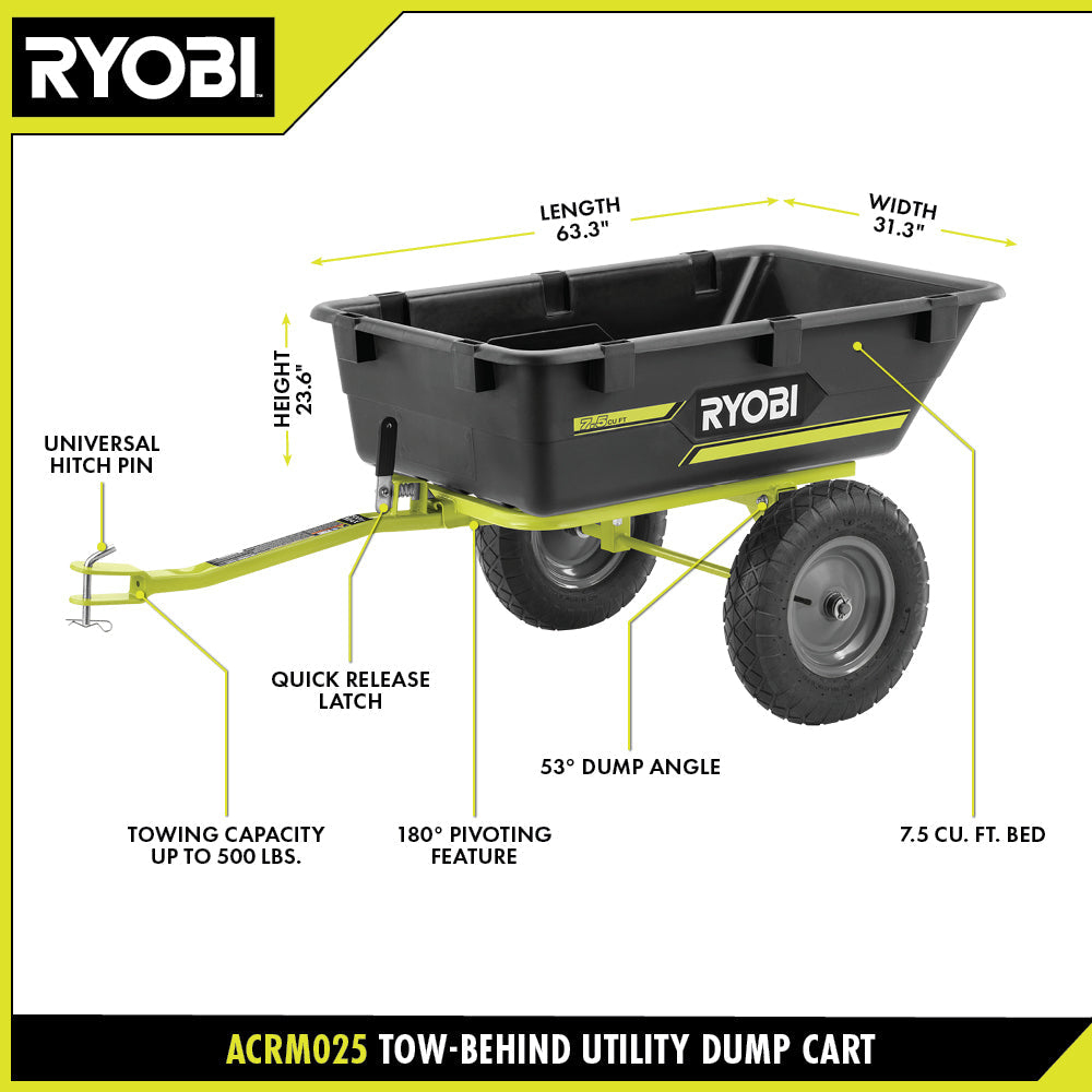 Tow-Behind Dump Cart