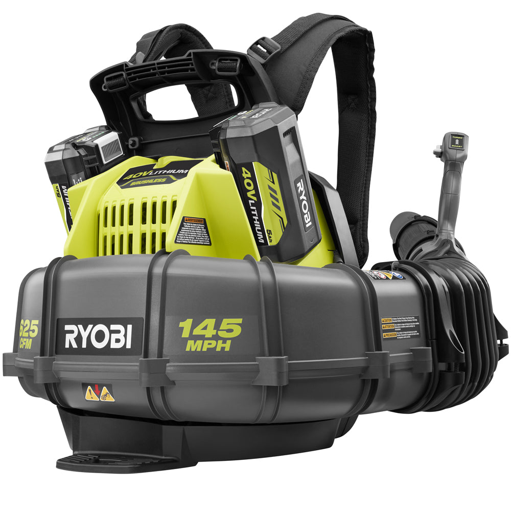 40V Brushless 625 CFM WHISPER SERIES Backpack Blower Kit