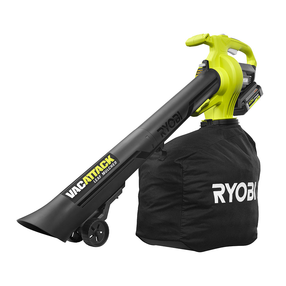 40V VAC ATTACK Leaf Vacuum/Mulcher Kit