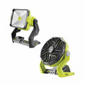 18V ONE+ Hybrid 20W LED Work Light & Hybrid Fan