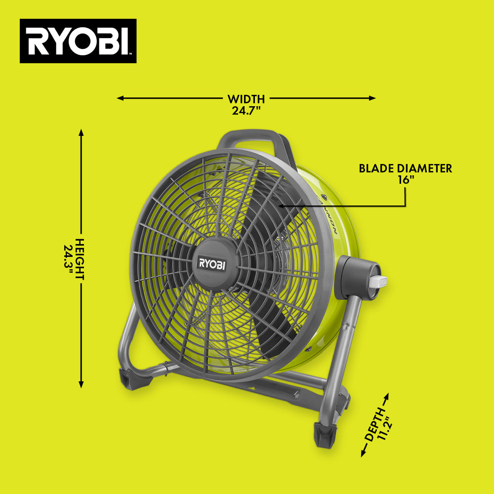 ONE+ 18V Hybrid 18" Air Cannon Drum Fan