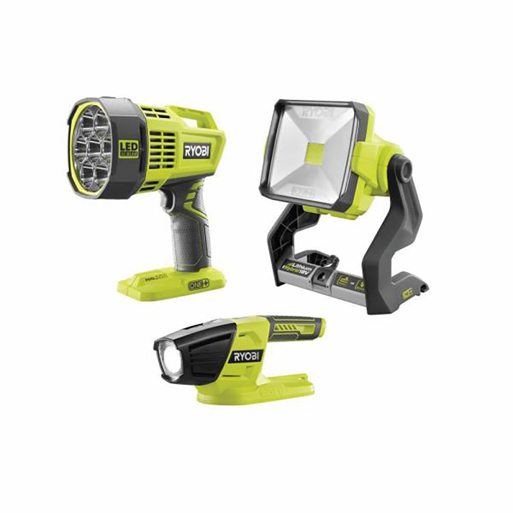 18V ONE+ 3-Tool Light Combo Kit with Hybrid Spot Light, Hybrid Work Light, and LED Light (Tools Only)