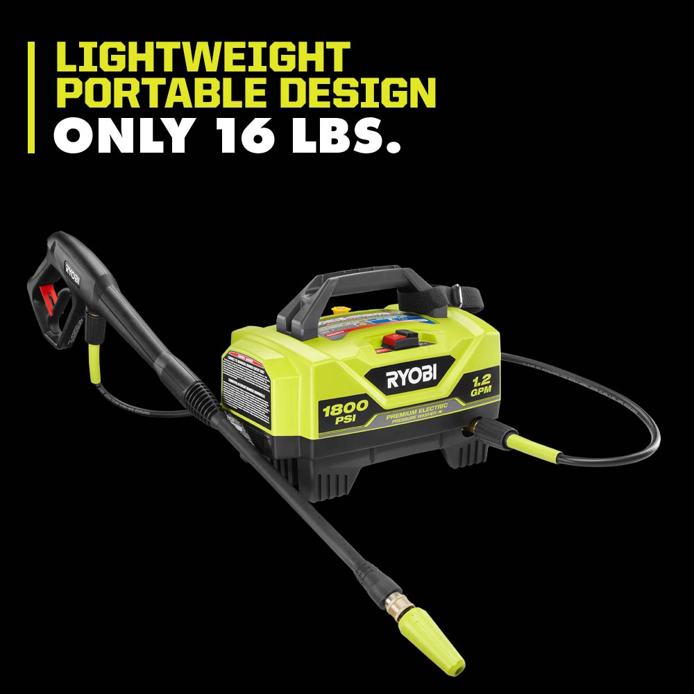 1800 PSI 1.2 GPM Electric Pressure Washer