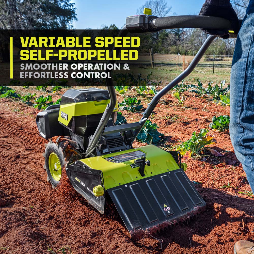 40V HP Brushless 18" Rear Tine Tiller Kit