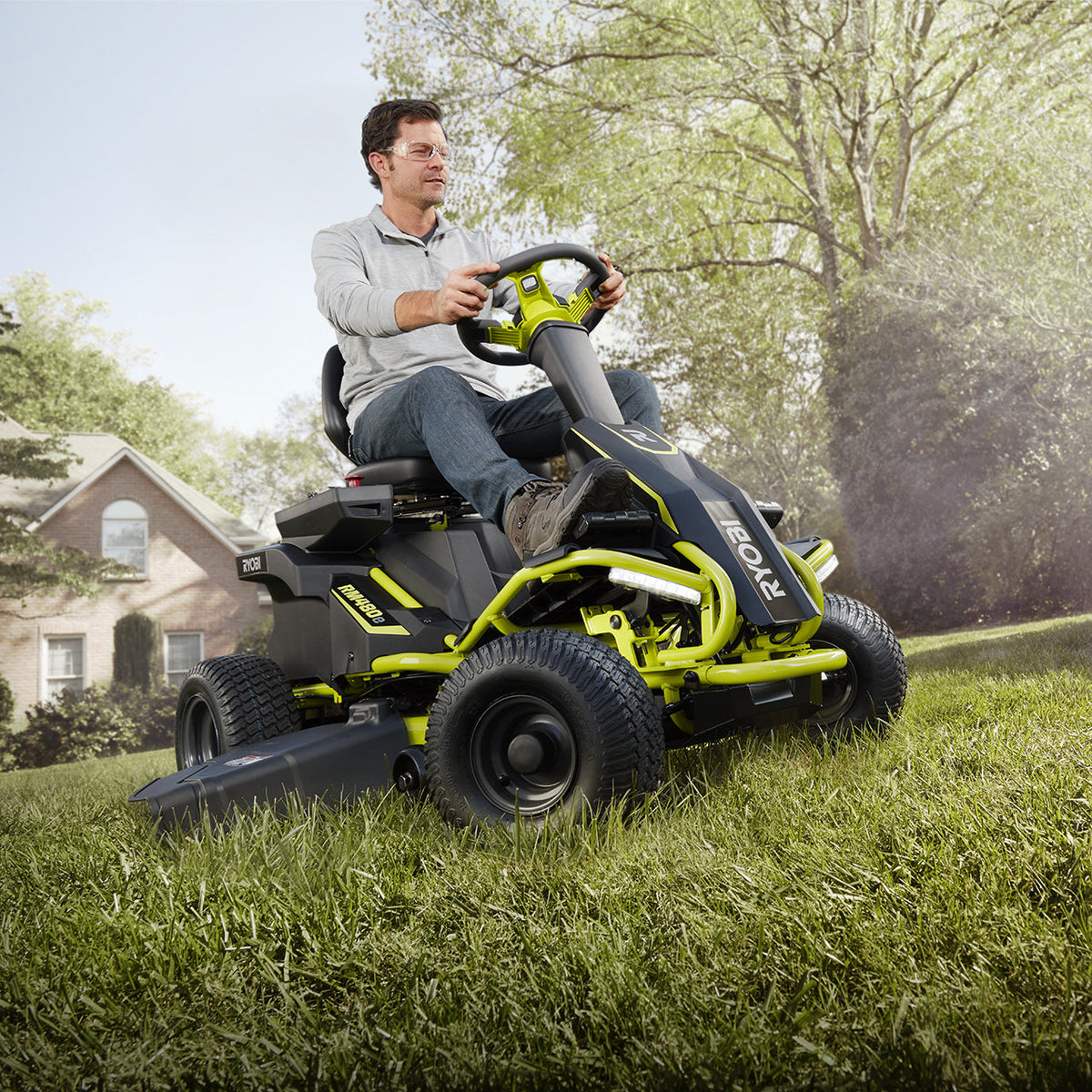 38" 75 AH Electric Riding Lawn Mower