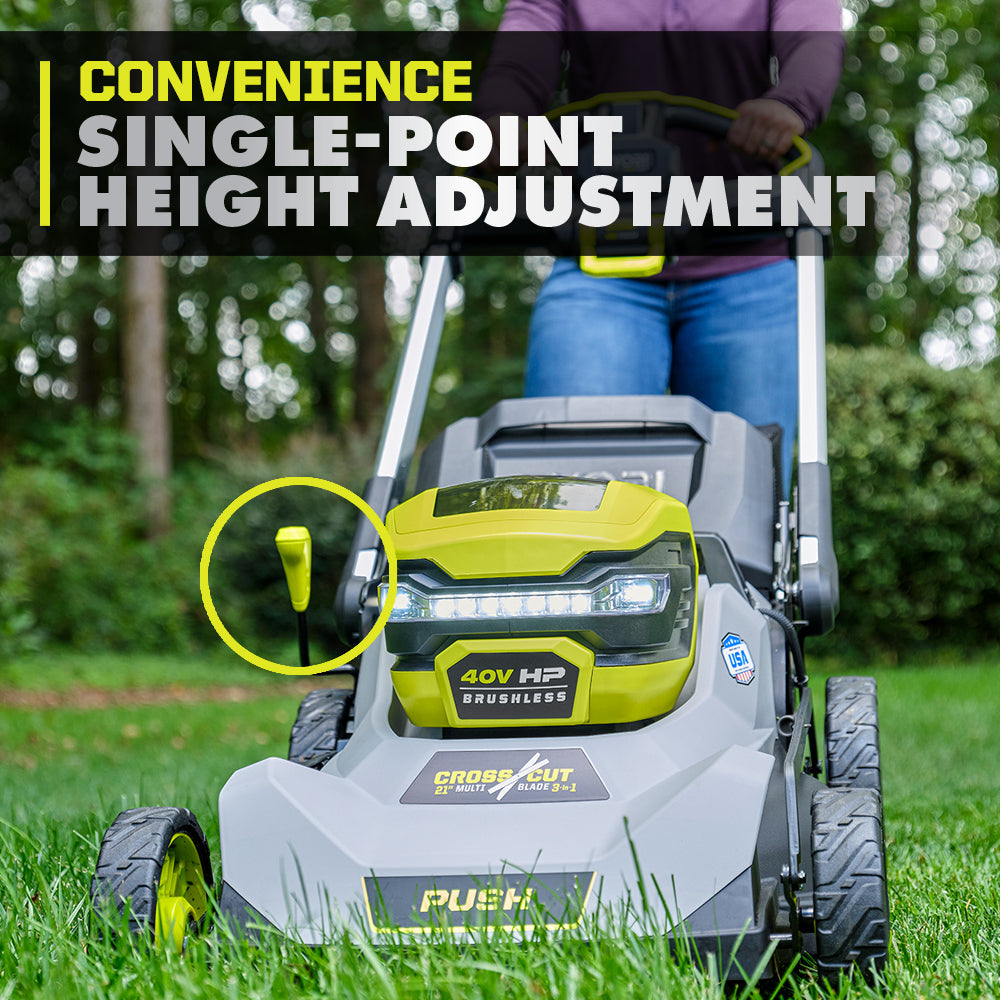 40V HP Brushless 21" Multi-Blade Push Mower Kit