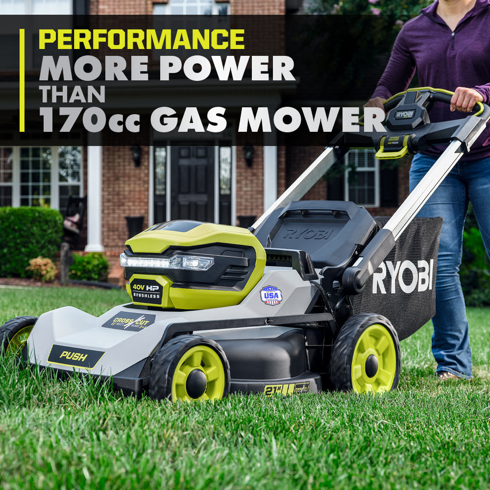 40V HP Brushless 21" Multi-Blade Push Mower Kit