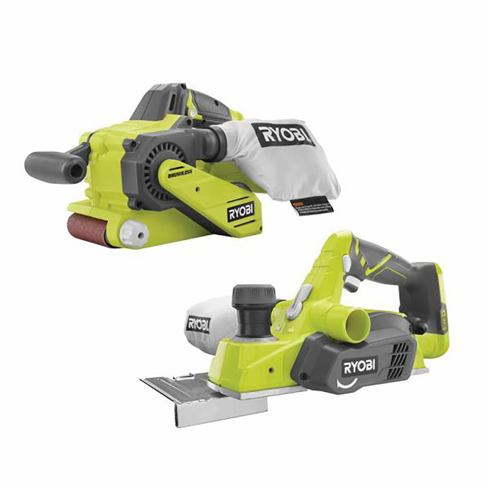 18V ONE+ Brushless Belt Sander & 3-1/4" Planer