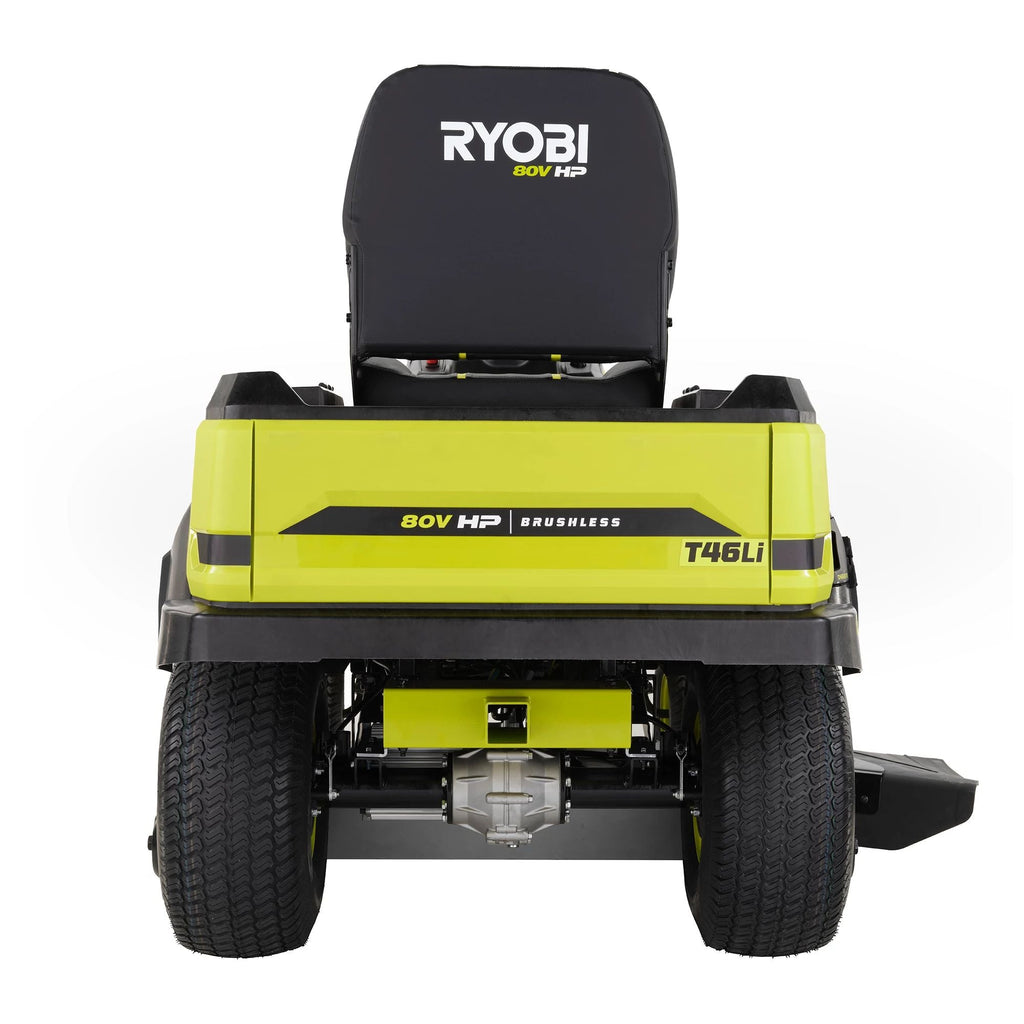80V HP Brushless 46" Battery Cordless Electric Riding Lawn Tractor Kit
