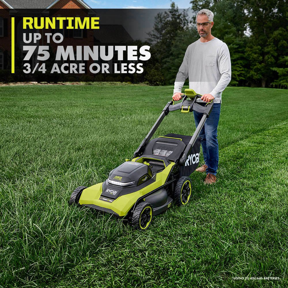 40V HP Brushless 21" Self-Propelled All-Wheel Drive Multi-Blade Mower Kit