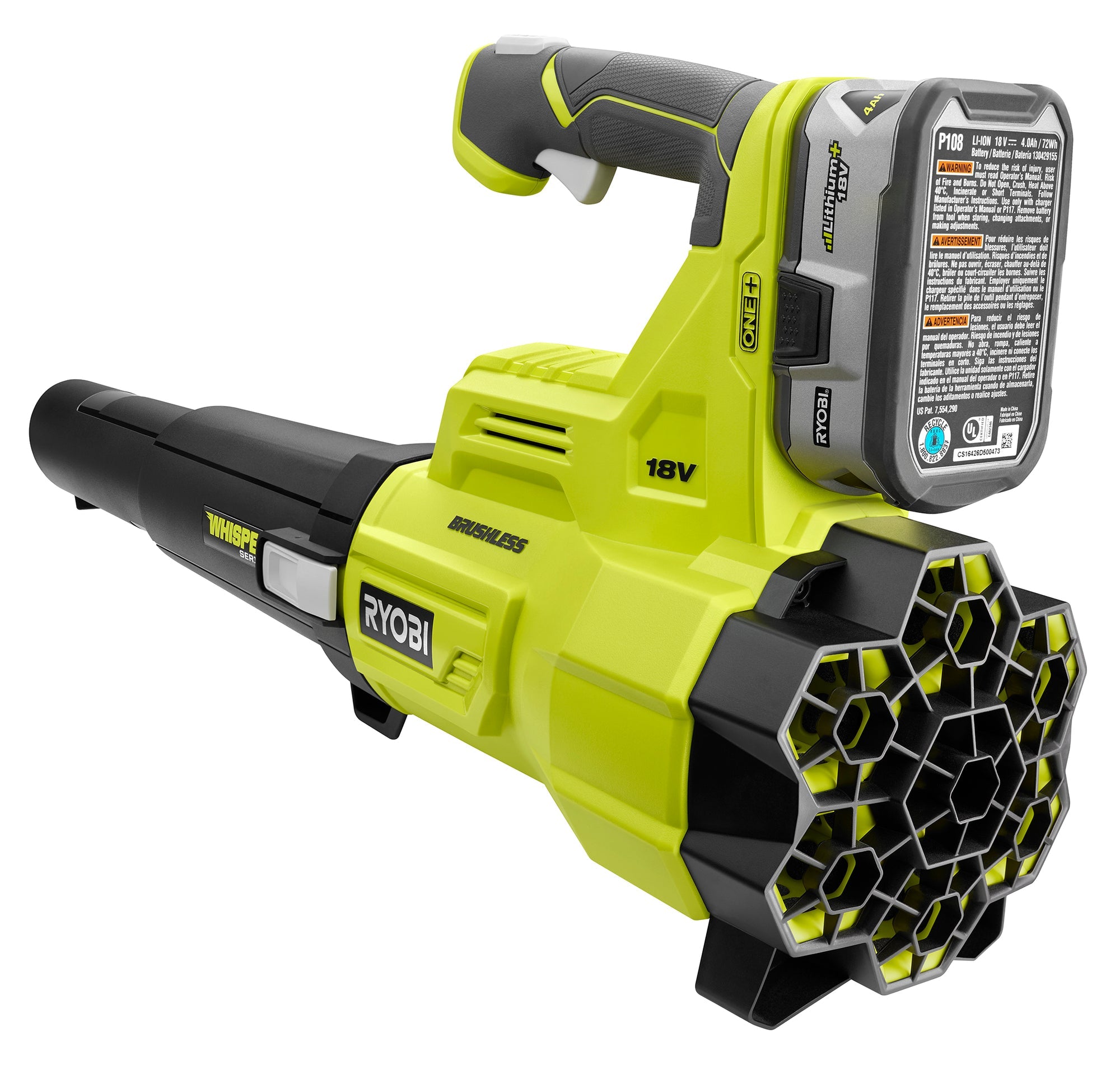 18V ONE+ BRUSHLESS 410 CFM Whisper Series Blower Kit
