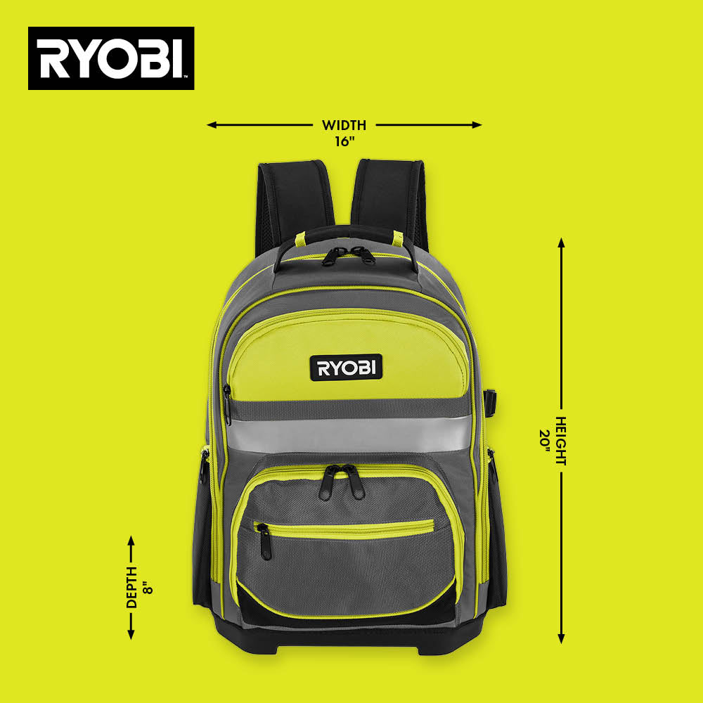 16" Backpack with Tool Organizer