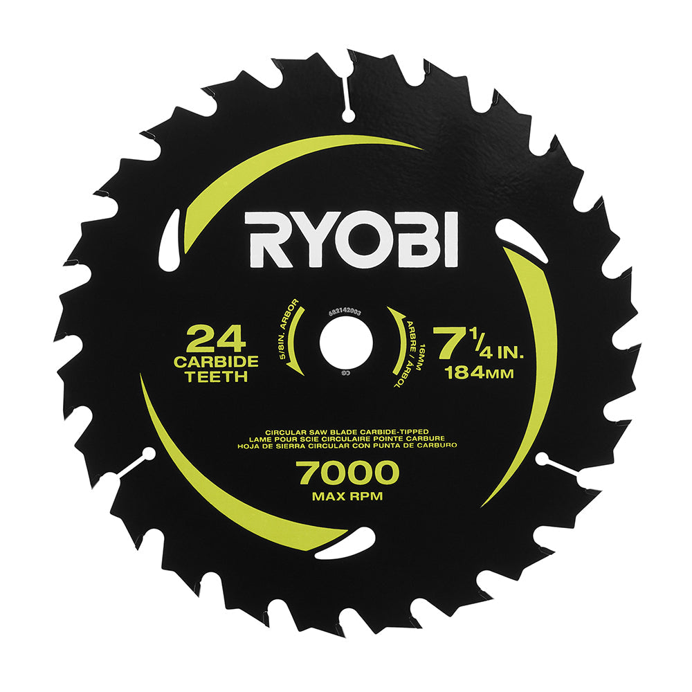 7-1/4" x 24T CARBIDE TEETH THIN KERF CIRCULAR SAW BLADE