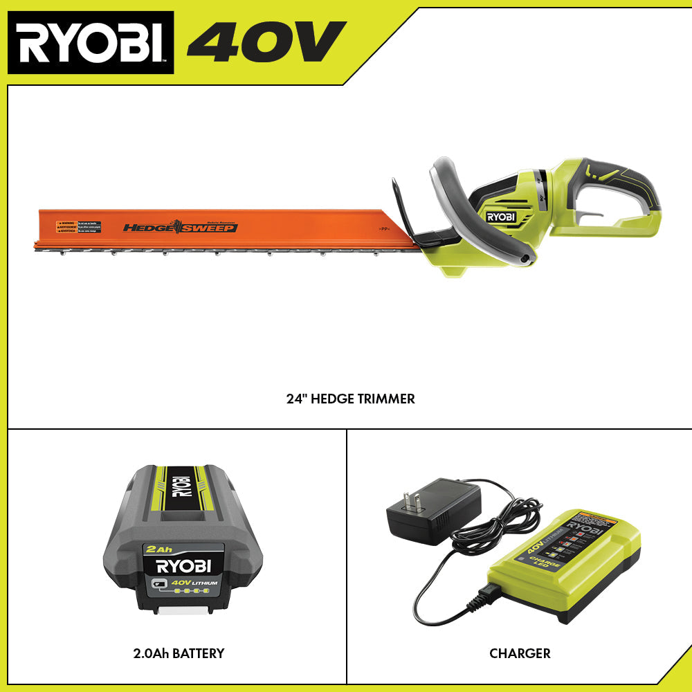 40V 24" Hedge Trimmer