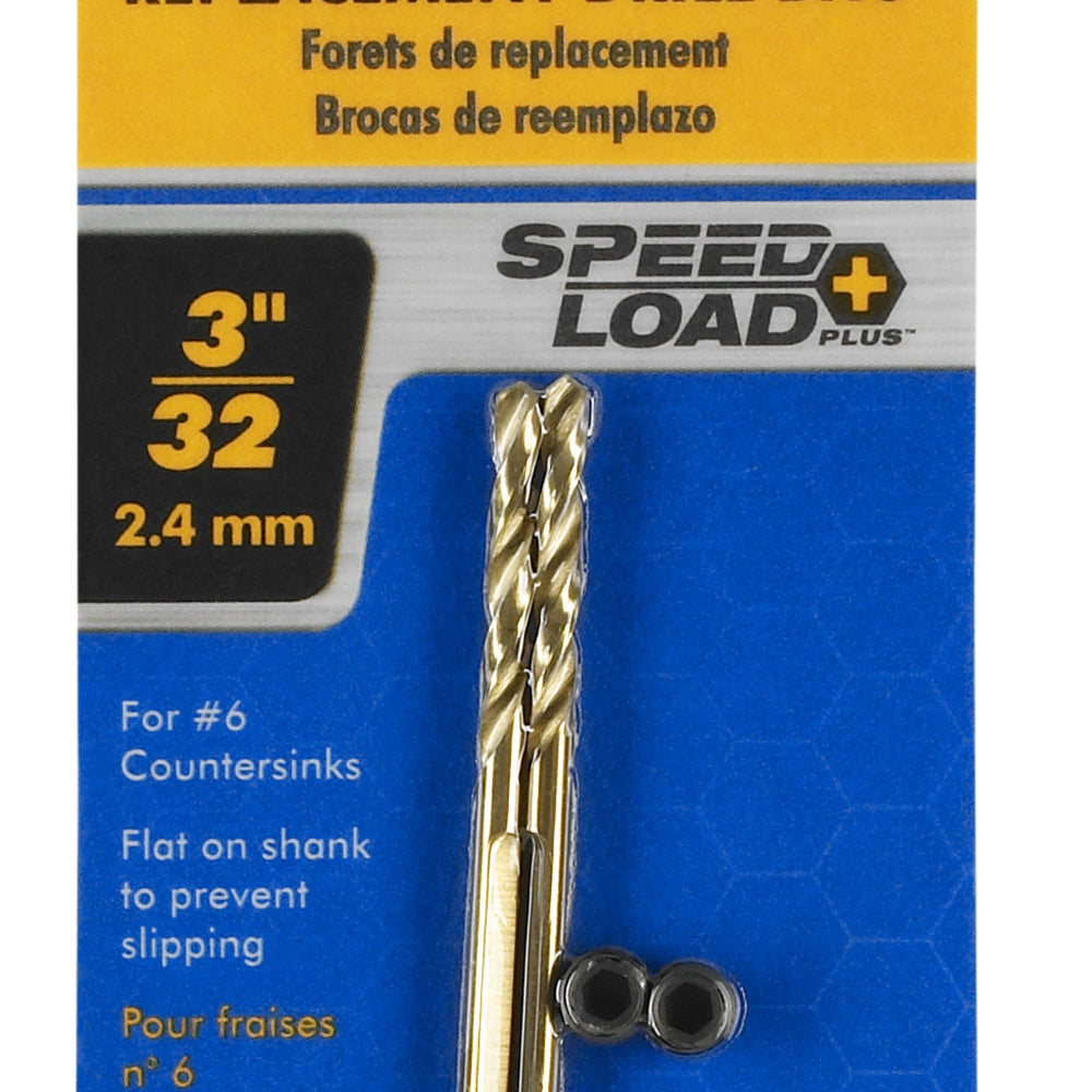 4 PC. 3/32" Replacement Drill Bits