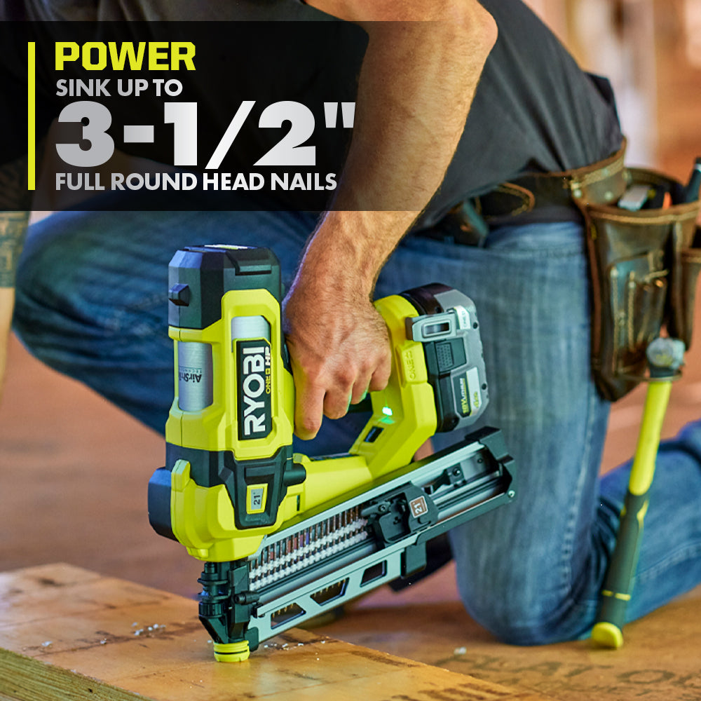 18V ONE+ HP Brushless AirStrike 21° Framing Nailer Kit