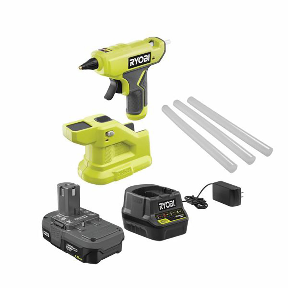18V ONE+ Compact Glue Gun Kit with 1.5 Ah Compact Battery and 18V Charger