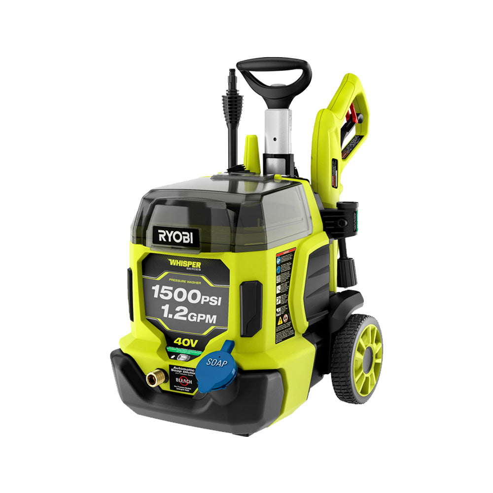 40V HP Brushless WHISPER SERIES 1500 PSI 1.2 GPM Pressure Washer