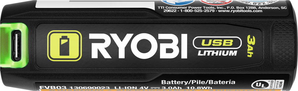 USB Lithium 3AH Lithium Rechargeable Battery