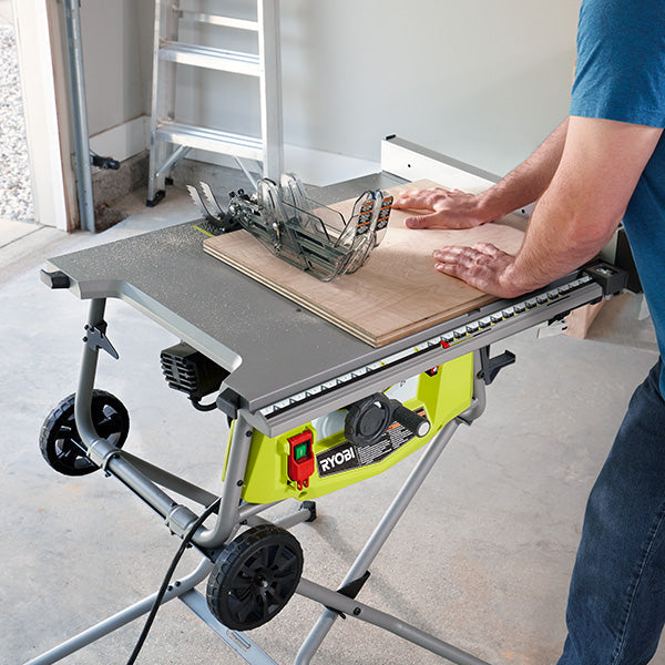 10" Expanded Capacity Table Saw with Rolling Stand
