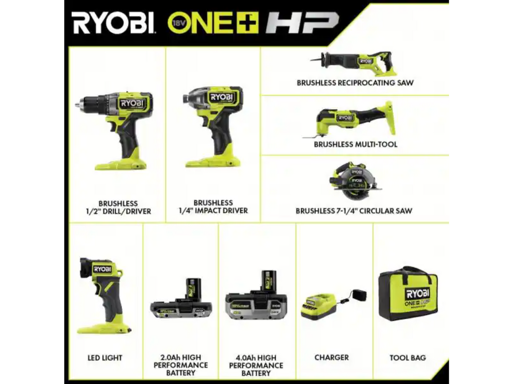 18V ONE+ HP Brushless 6-Tool Combo Kit