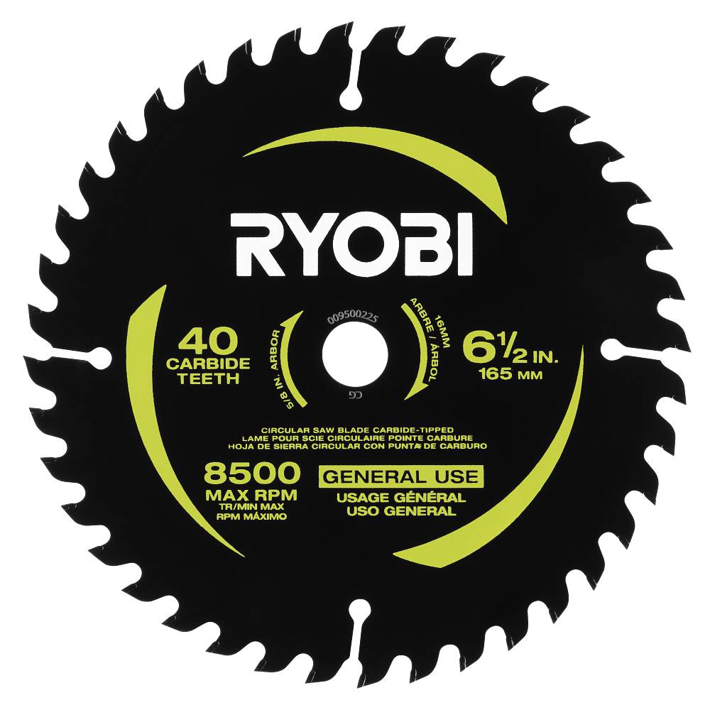 6-1/2" 40 Tooth Carbide-Tipped Blade
