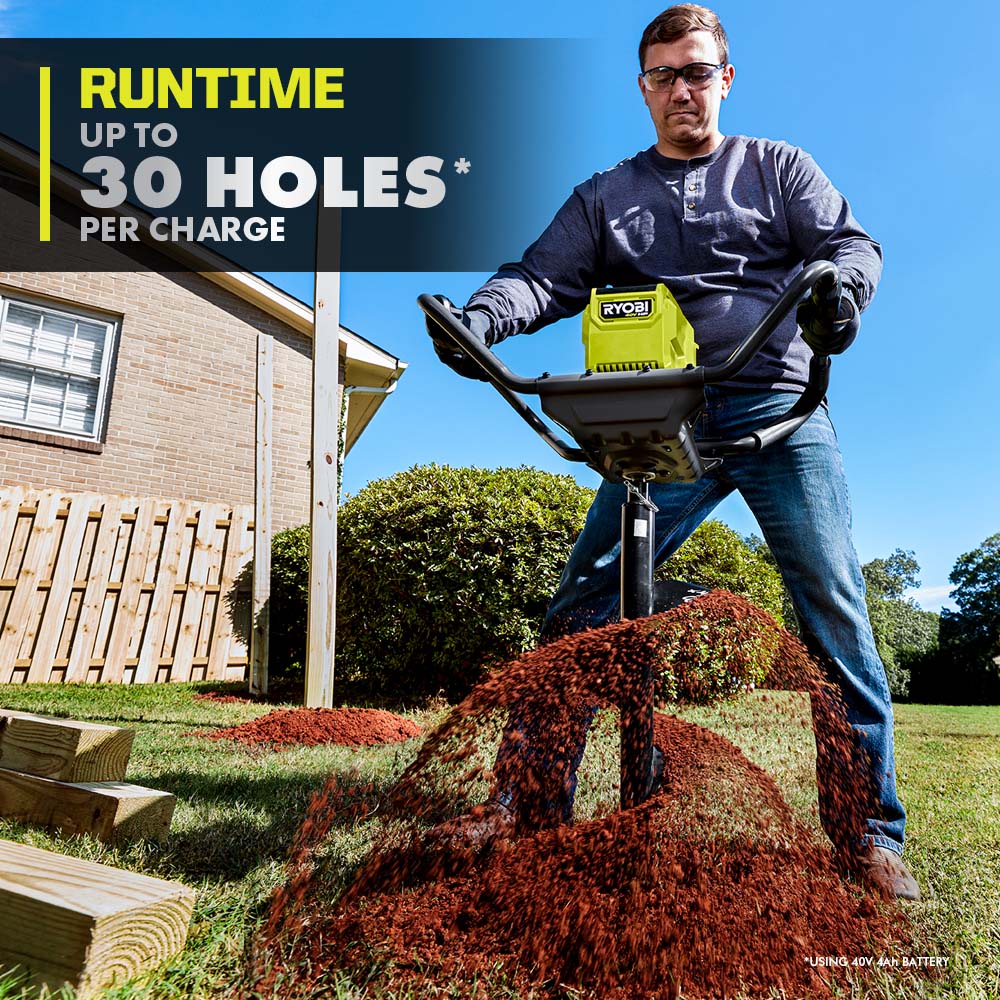 40V HP Brushless 8" Earth Auger