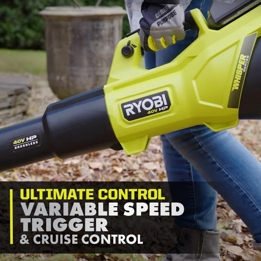 40V HP Brushless 600 CFM WHISPER SERIES Blower